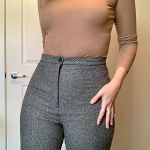 Vintage High-Waisted Trousers